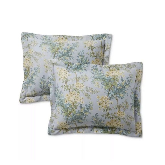 LAUREN RALPH LAUREN Sadie Floral 3-Pc. Comforter Set King $385 Cotton Blue READ - Picture 5 of 7